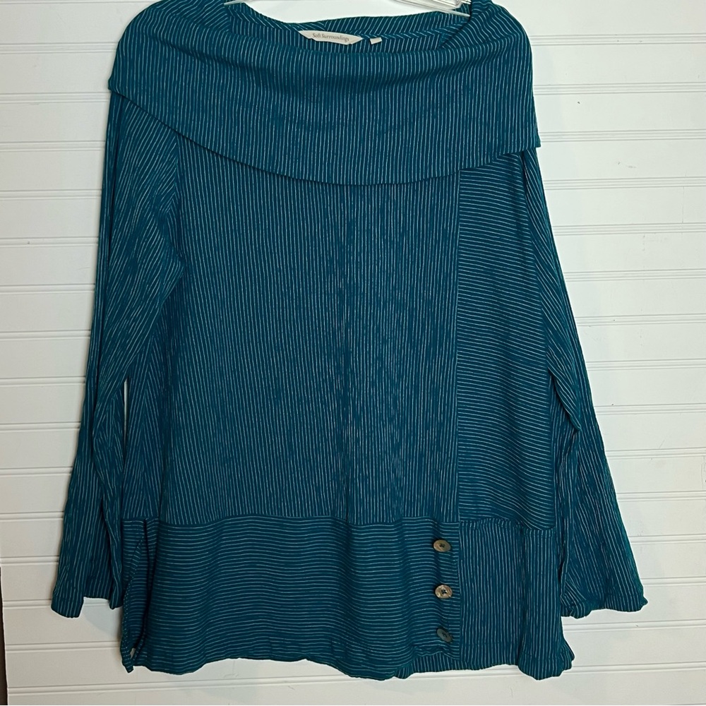 SOFT SURROUNDINGS Chiaroscuro Too In Deep Lagoon Size XL